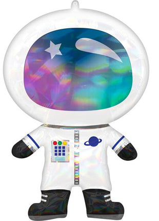 30in Anagram Iridescent Astronaut Balloon - Joker Party Supply