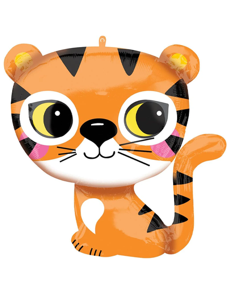 25in Anagram Jungle Fun Tiger Balloon - Joker Party Supply