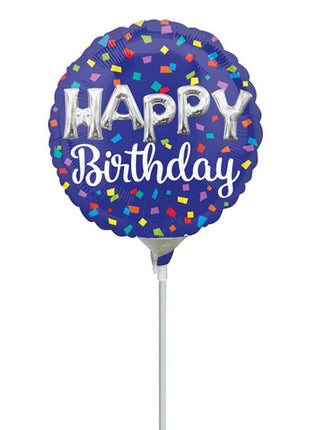 9in Anagram  Happy Birthday Balloon Letters Balloon (Heat Seal Required)