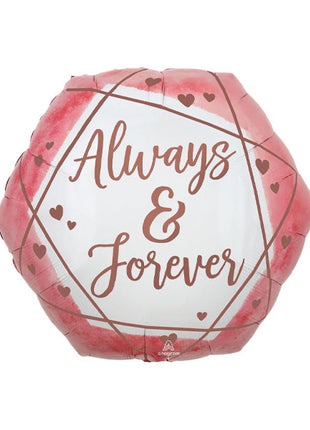 23in Anagram Always And Forever Balloon - Joker Party Supply