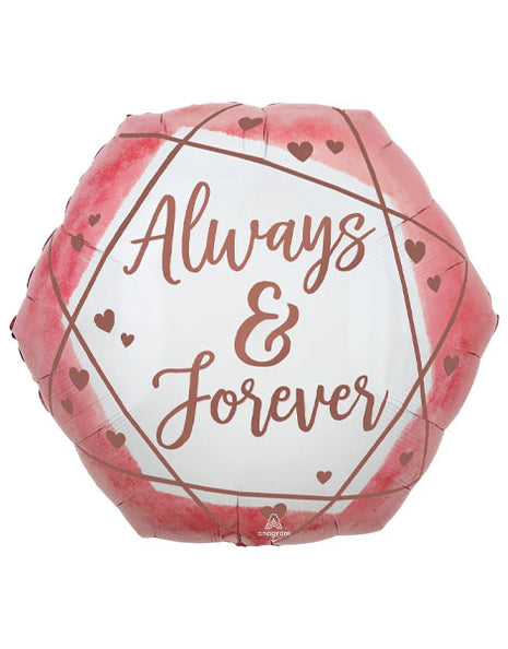 23in Anagram Always And Forever Balloon - Joker Party Supply