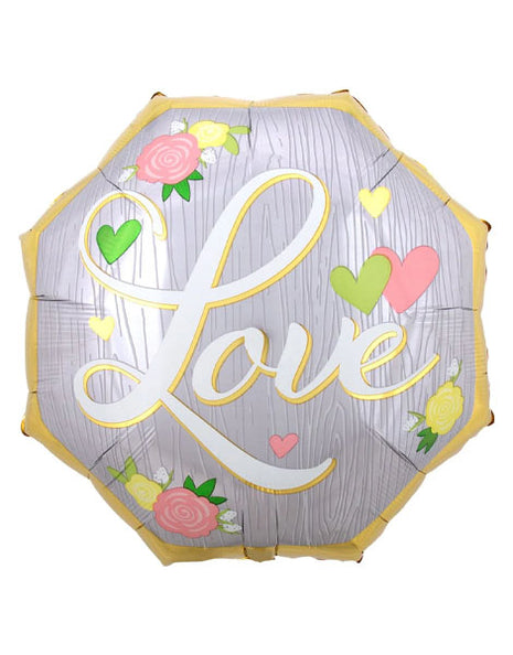 22in Anagram Love Floral Balloon - Joker Party Supply
