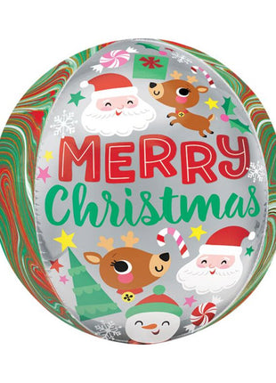 16in Anagram Adorable Xmas Buddies Orbz Balloon - Joker Party Supply