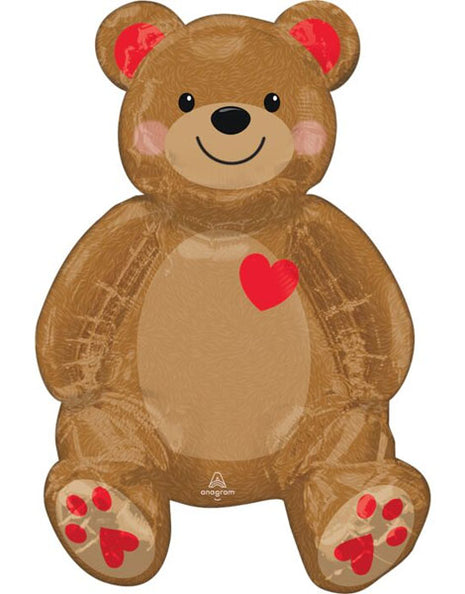 20in Anagram Air-Filled Sitting Teddy Balloon - Joker Party Supply