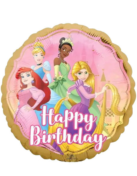 Globo de feliz cumpleaños con anagrama de Érase una vez, princesa, de 18 pulgadas