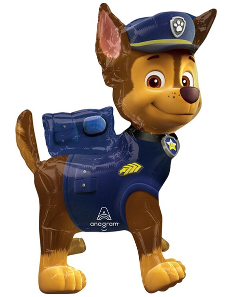 24in Anagram Air-Filled Paw Patrol Chase Balloon - Joker Party Supply