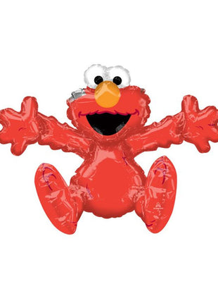 Globo de Elmo de Barrio Sésamo con anagrama de 26 pulgadas lleno de aire