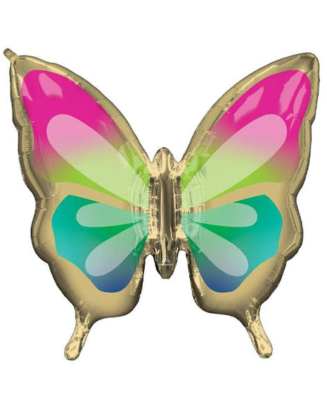 30in Anagram Beautiful Tropical Butterfly Balloon - Joker Party Supply