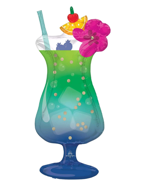 37in Anagram Tropical Hawaiian Drink Balloon - Joker Party Supply