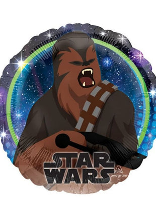 Globo de Chewbacca con anagrama de Star Wars Galaxy de 18 pulgadas