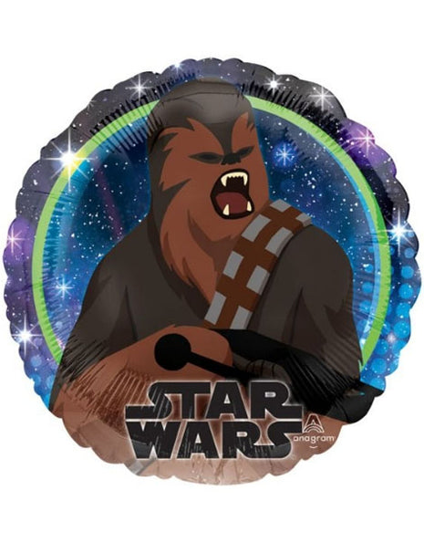 Globo de Chewbacca con anagrama de Star Wars Galaxy de 18 pulgadas
