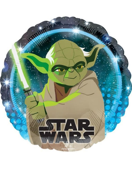 Globo de Yoda de la Galaxia de Star Wars con anagrama de 18 pulgadas