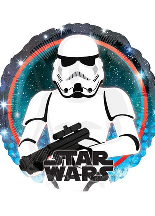 Globo de Stormtrooper de la Galaxia de Star Wars con anagrama de 18 pulgadas
