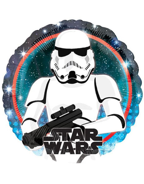 Globo de Stormtrooper de la Galaxia de Star Wars con anagrama de 18 pulgadas