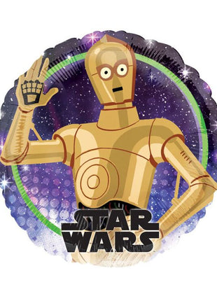 Globo con anagrama de Star Wars Galaxy C3P0 de 18 pulgadas