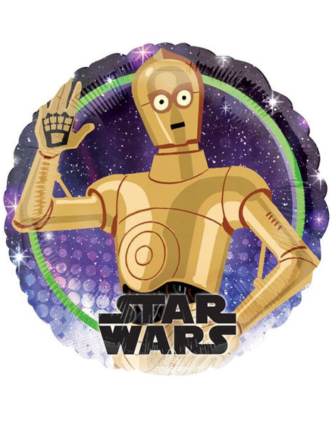 Globo con anagrama de Star Wars Galaxy C3P0 de 18 pulgadas