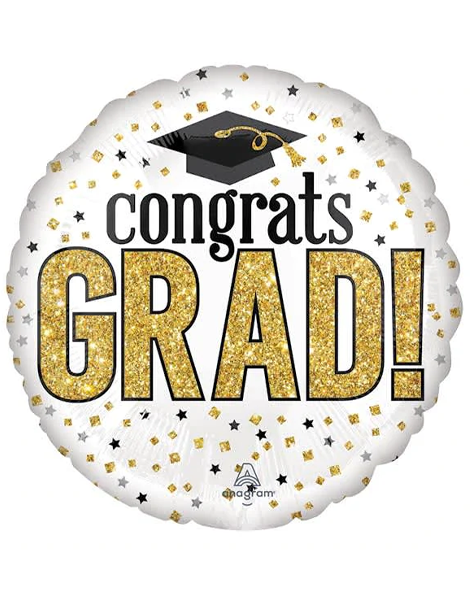 4in Anagram Graduation Sparkles Balloon