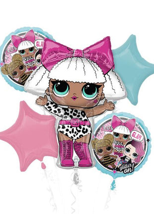 Anagram LOL Surprise Glam Bouquet Balloons 5pc - Joker Party Supply