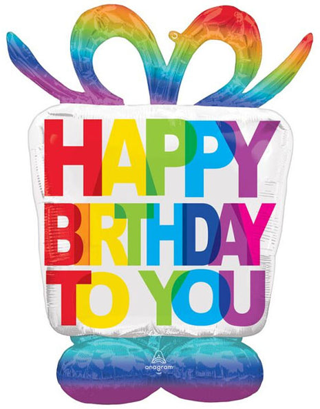 50in Anagram Airloonz Birthday Present Balloon - Joker Party Supply
