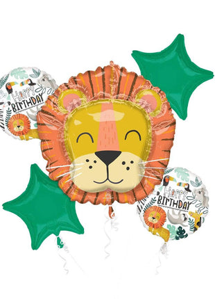 Anagram Get Wild Birthday Bouquet Balloon 5pc - Joker Party Supply