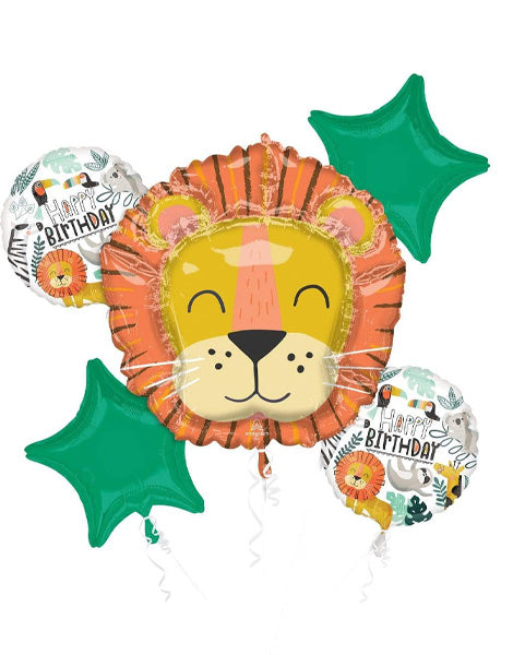 Anagram Get Wild Birthday Bouquet Balloon 5pc - Joker Party Supply