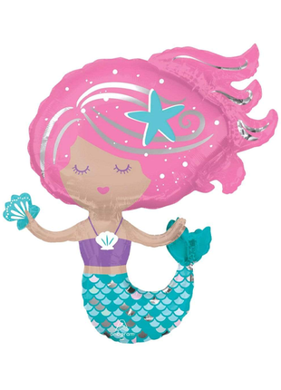 30in Anagram Shimmering Mermaid Ballon - Joker Party Supply