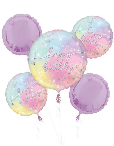 Anagram Luminous Birthday Bouquet 5pc