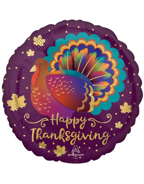 18in Anagram HTG Glitter Turkey Balloon