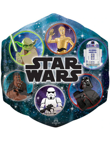 23in Anagram Star Wars Galaxy Group Balloon - Joker Party Supply