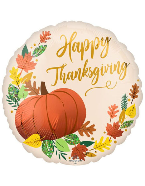 18In Anagram Satin HTG Fall Pumpkin Balloon