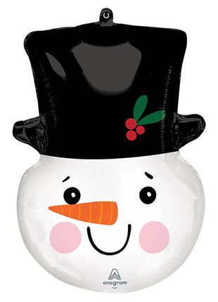 23in Anagram Smiley Snowman Head Balloon - Joker Party Supply