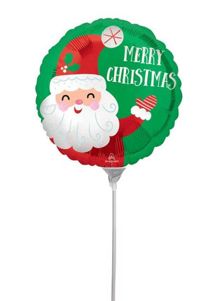 4in Anagram Smiley Santa Balloon (Heat Seal Required)