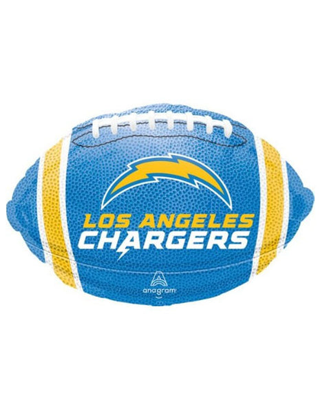 Globo de fútbol americano de Los Angeles Chargers con anagrama de 18 pulgadas