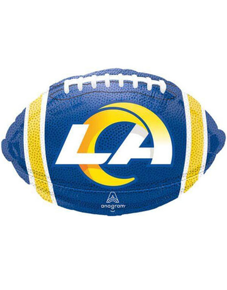 Globo de fútbol americano de los Rams de Los Ángeles con anagrama de 18 pulgadas