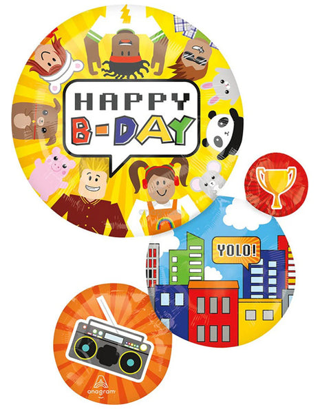 28in Anagram Party Town Balloon - Joker Party Supply
