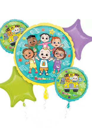 Anagram Cocomelon Bouquet Balloons 5pc - Joker Party Supply
