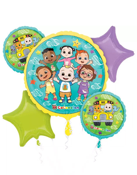 Anagram Cocomelon Bouquet Balloons 5pc - Joker Party Supply