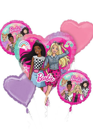 Anagram Barbie Dream Together Bouquet Balloons 5pc - Joker Party Supply