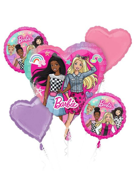 Anagram Barbie Dream Together Bouquet Balloons 5pc - Joker Party Supply