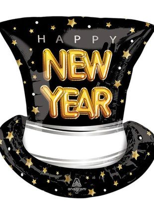 24in Anagram Pop Clink Cheers Top Hat Balloon