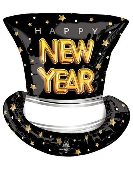 24in Anagram Pop Clink Cheers Top Hat Balloon