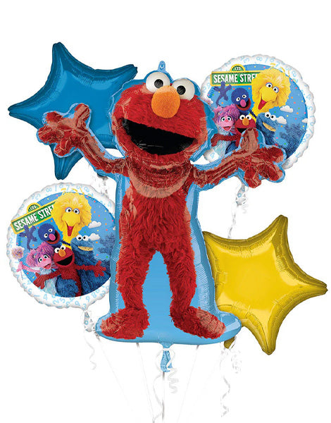Anagram Sesame Street Bouquet Balloons 5pc - Joker Party Supply