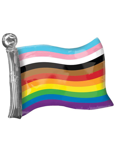 27in Anagram LGTBQ+ Rainbow Pride Flag Balloon - Joker Party Supply