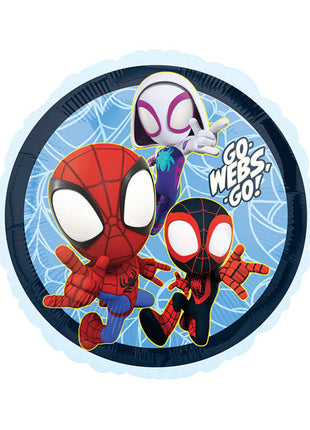 Globo de 18 pulgadas con anagrama de Spidey y sus increíbles amigos