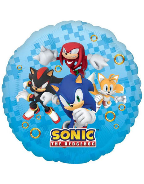 Globo de anagrama de Sonic The Hedgehog 2 de 18 pulgadas