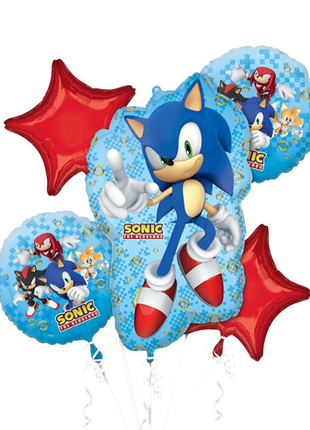 Anagram Sonic the Hedgehog 2 Bouquet Balloons 5pc - Joker Party Supply