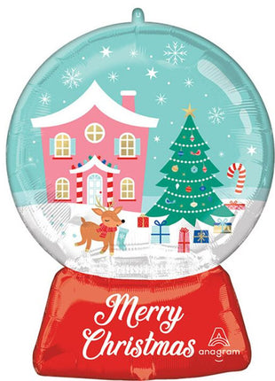 27in Anagram Nostalgic Wonderland Snow Globe Balloon - Joker Party Supply