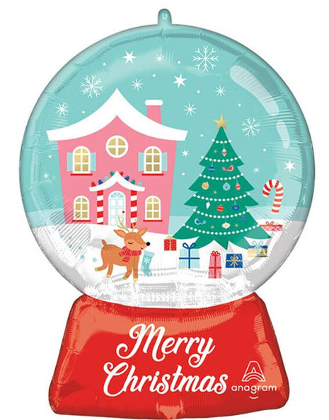 27in Anagram Nostalgic Wonderland Snow Globe Balloon - Joker Party Supply