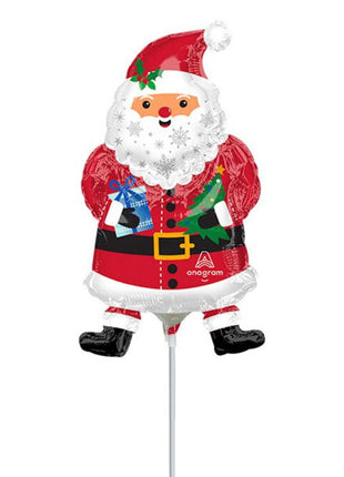 14in Anagram Snowy Santa Balloon (Heat Seal Required)