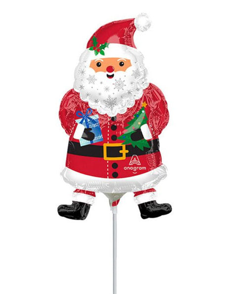 14in Anagram Snowy Santa Balloon (Heat Seal Required)